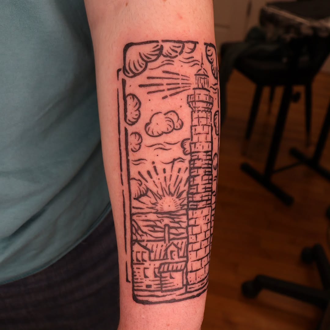 Tattoo by @lipchaktattoo — blackwork