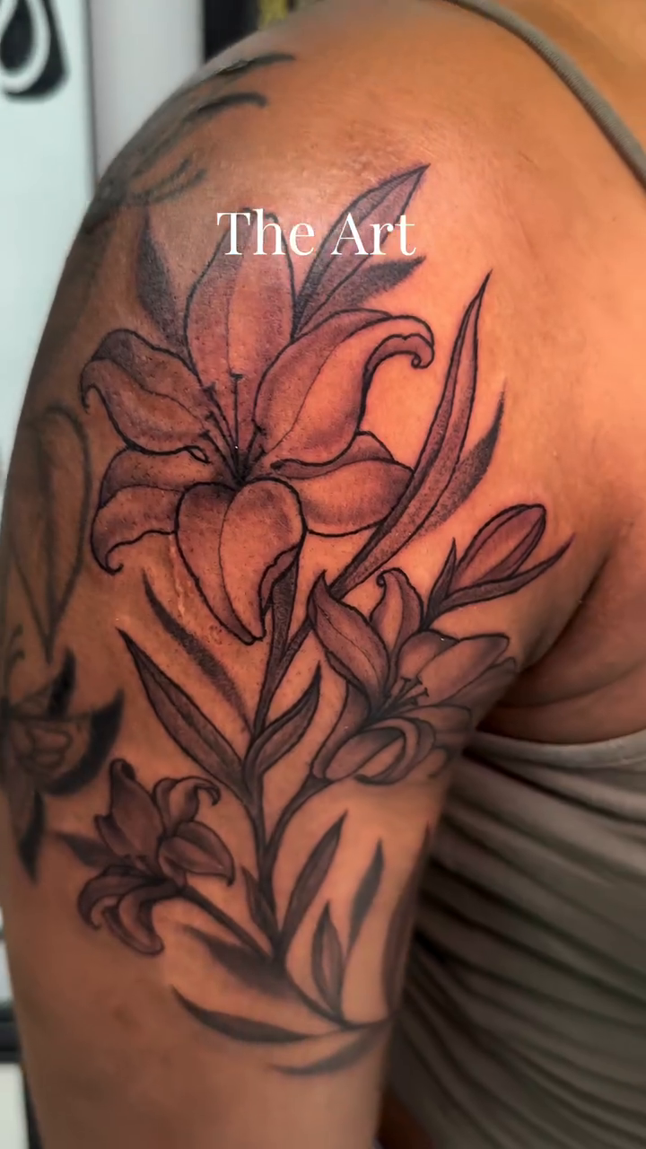 Tattoo by @mialaynetattoo — fine_line, black_and_grey