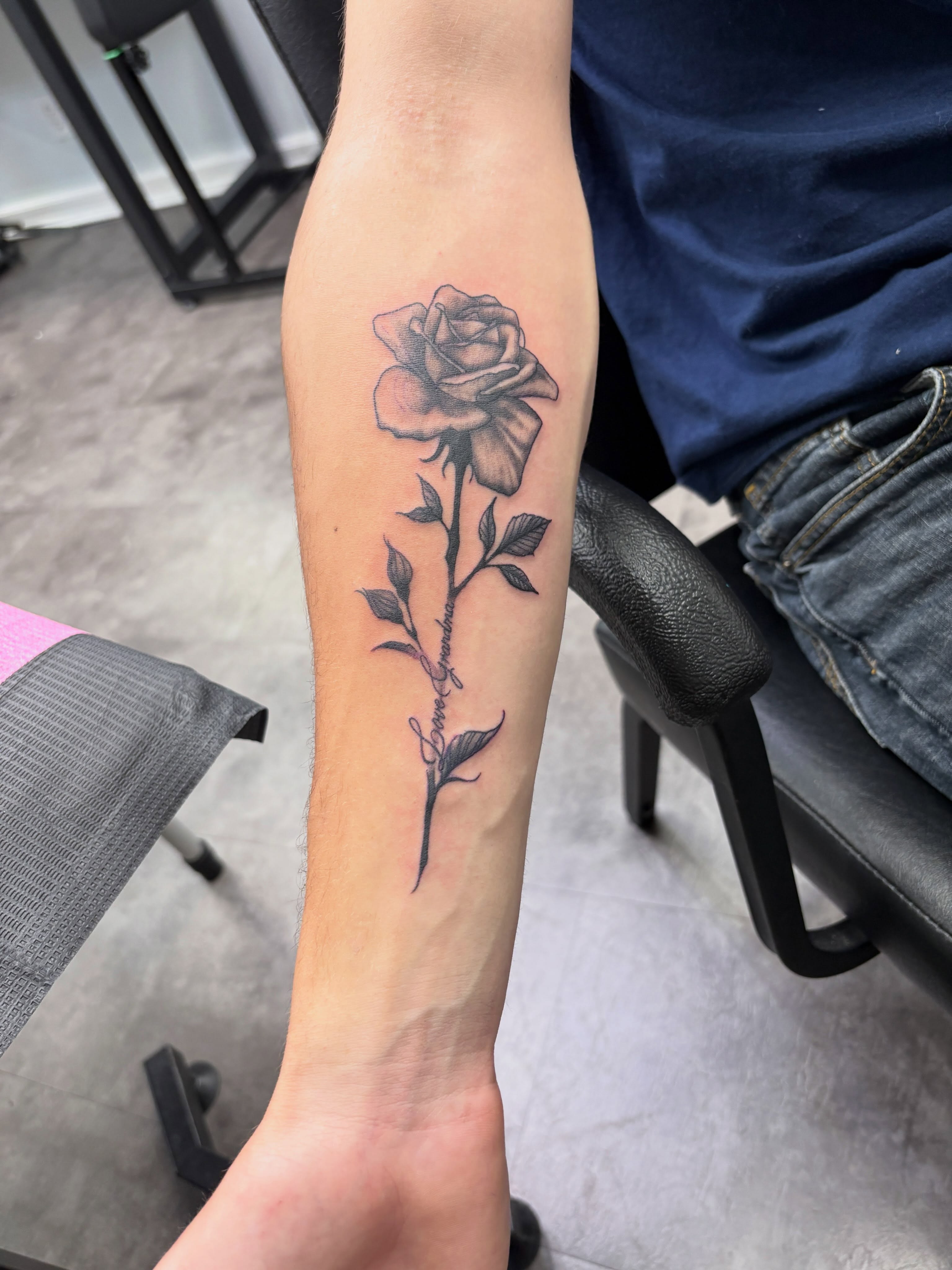 Tattoo by @thea_tattoos — black_and_grey