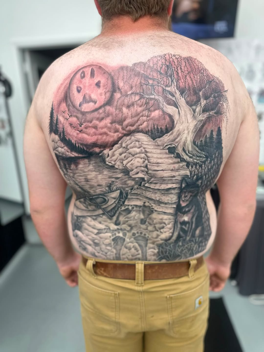 Tattoo on the back by Brian Lambert