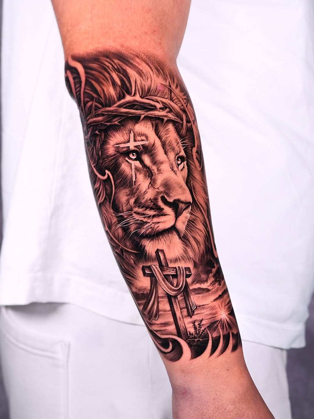 Tattoo by @brayan_ink_tattoo — realism, black_and_grey