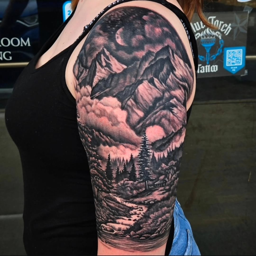 Tattoo by @mikebugenhagentattoos — realism, black_and_grey