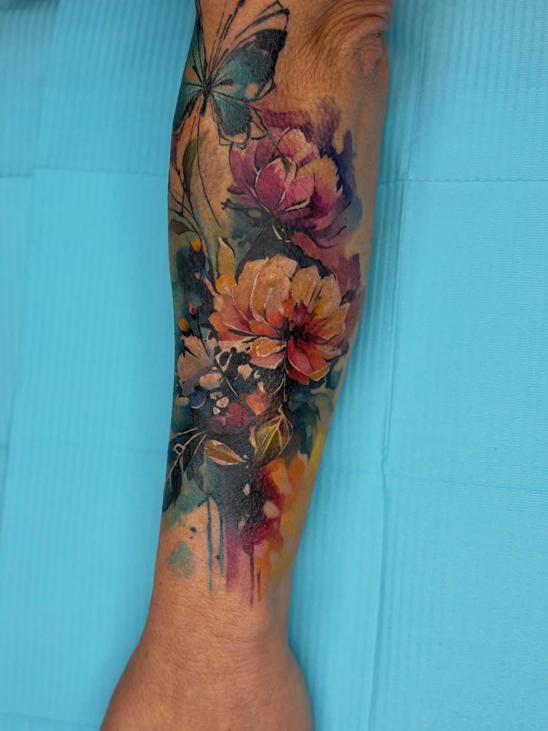 Tattoo by @melrosearttt — watercolor
