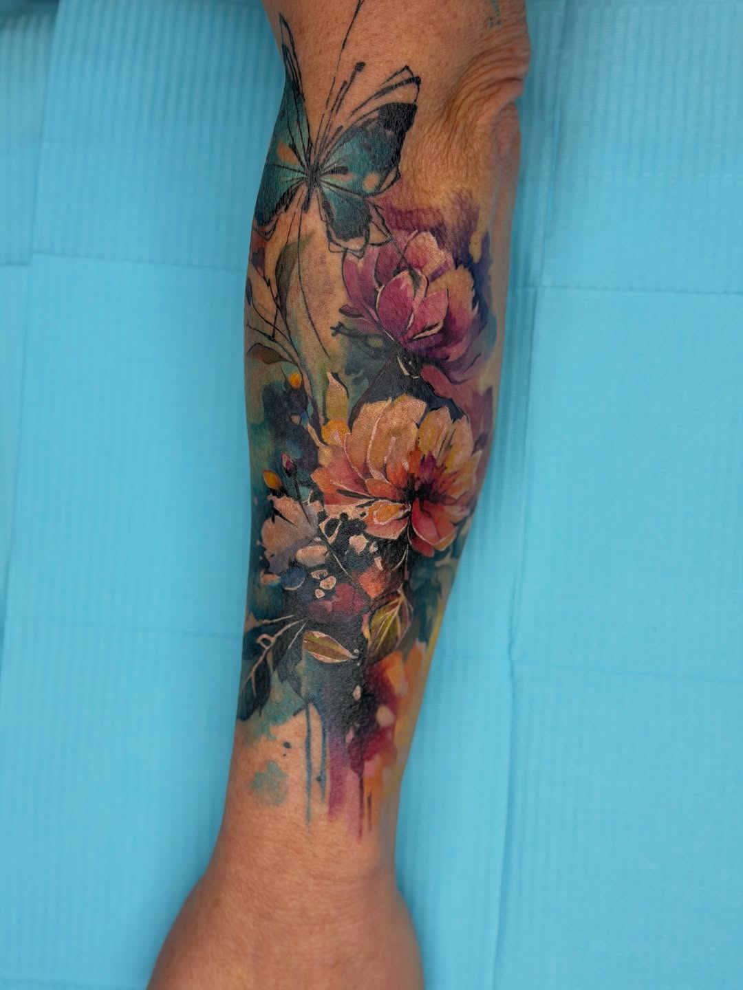 Tattoo by @melrosearttt — watercolor