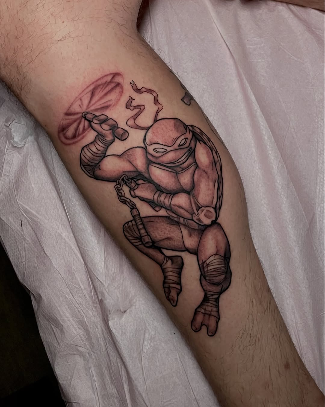 Tattoo by @livcassinelli โ anime, black_and_grey