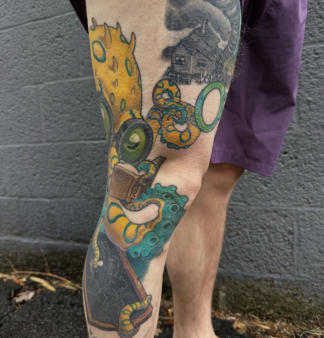 Tattoo by @shanebakertattoo — new_school, illustrative