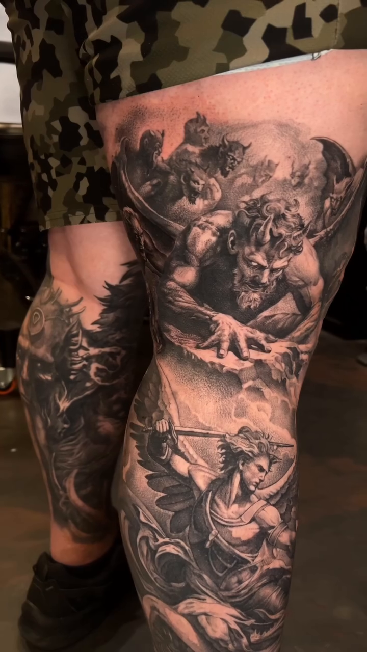 Tattoo by @jonnelson_tattoos — dark_realism, black_and_grey