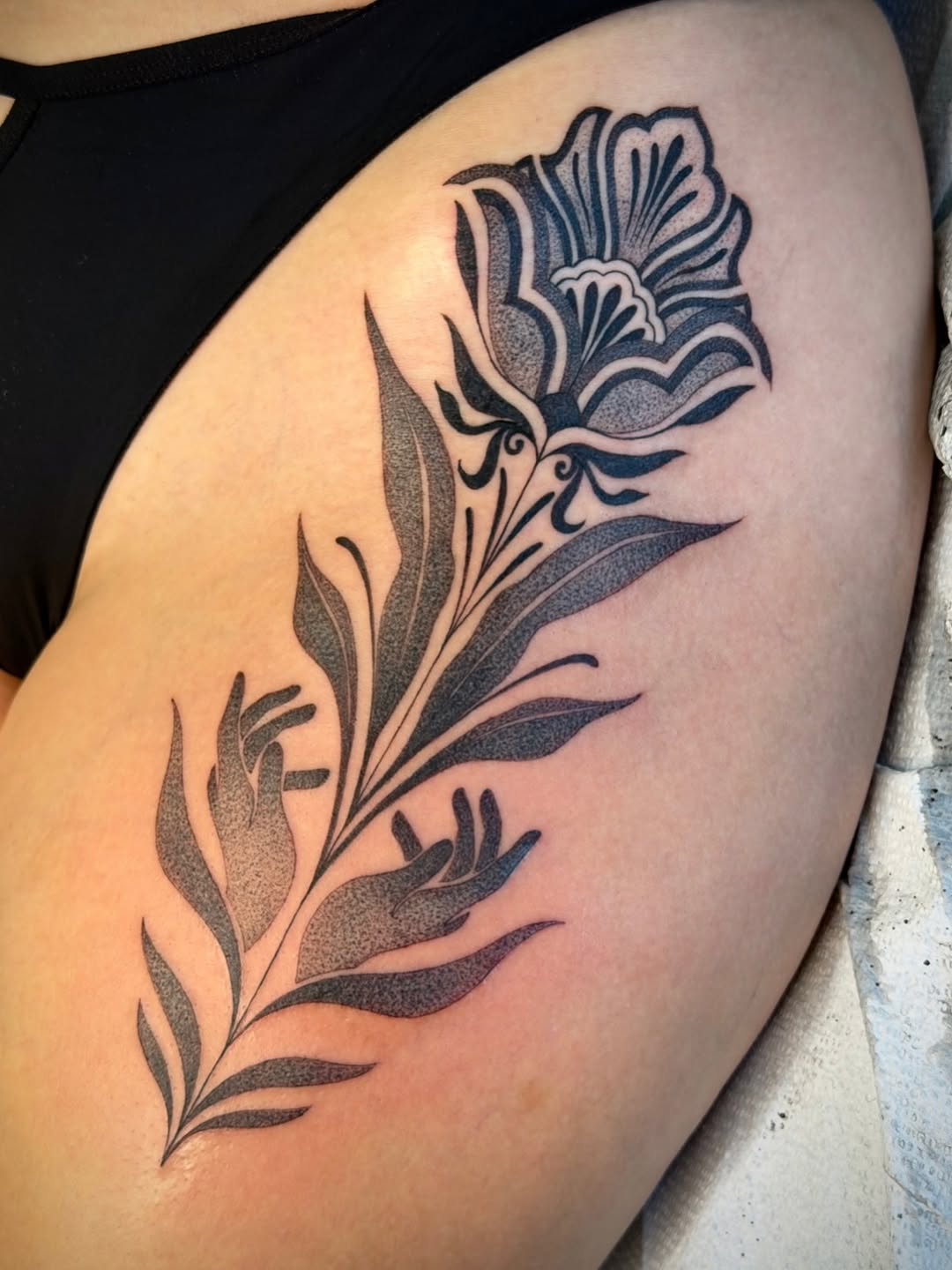 Tattoo by @miaesperanzatattoo โ dotwork, black_and_grey