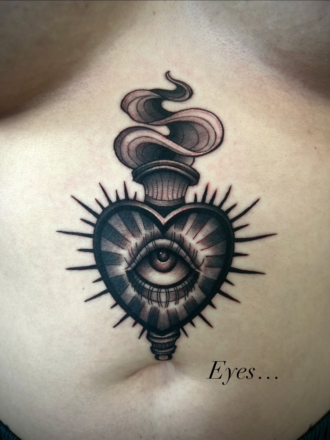 Tattoo by @miaesperanzatattoo โ black_and_grey, ornamental