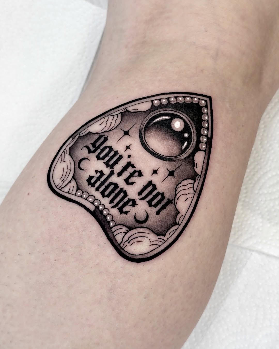 Tattoo by @tommytattoo333 — lettering_script, black_and_grey