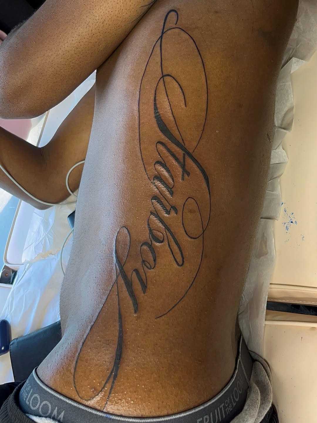 Tattoo by @xlynaeink — lettering_script