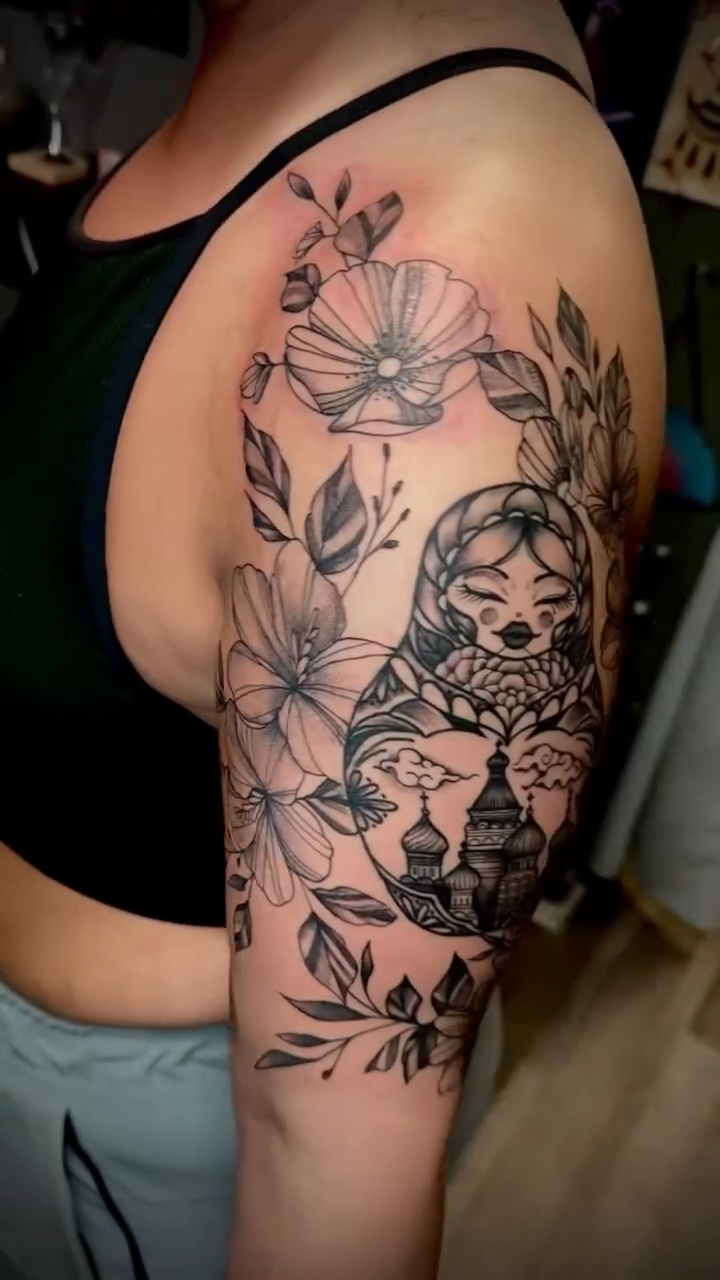 Tattoo by @sparkles_tattoos — black_and_grey, realism