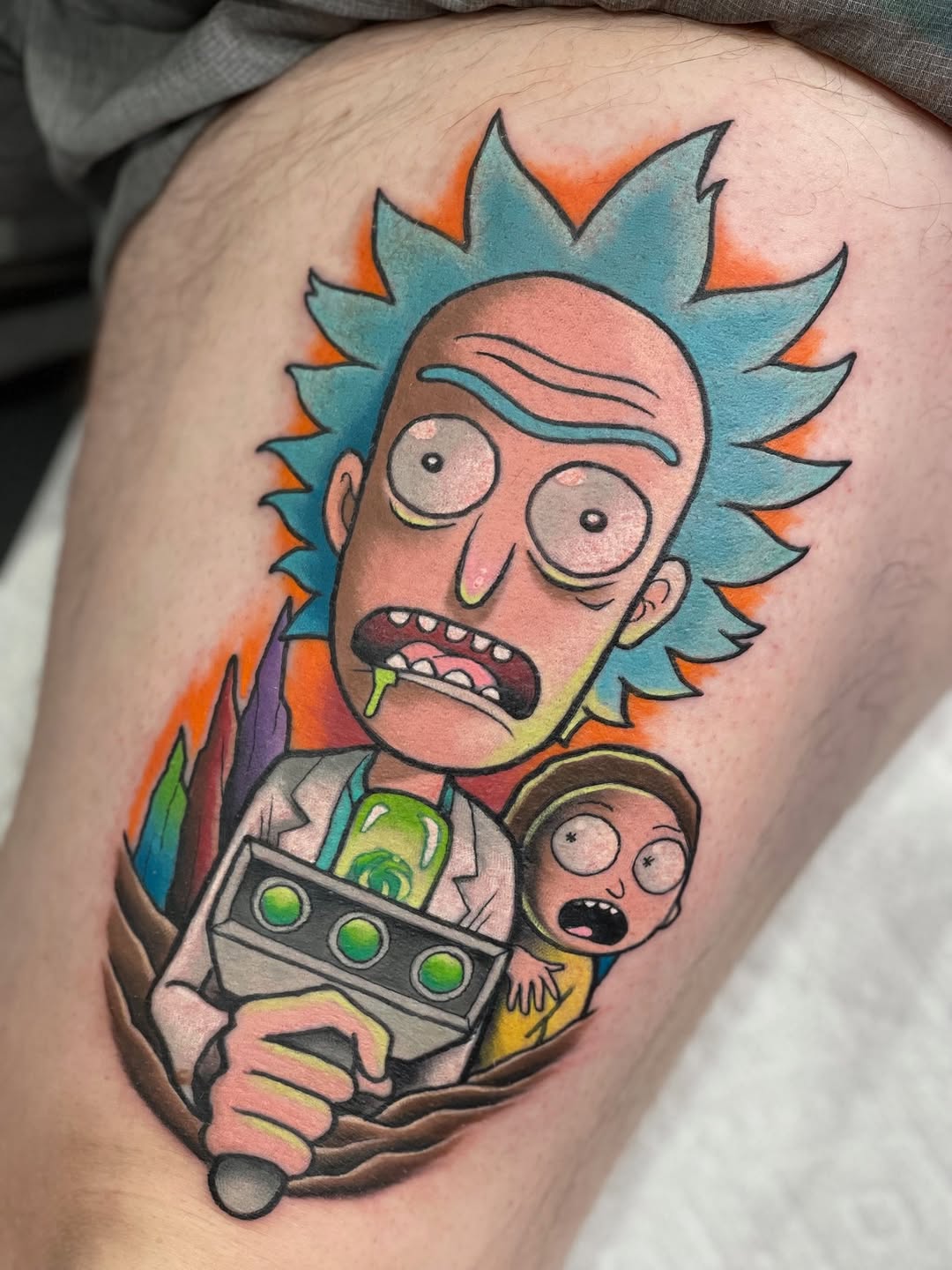 Tattoo by @jamesmullintattoos β new_school, anime