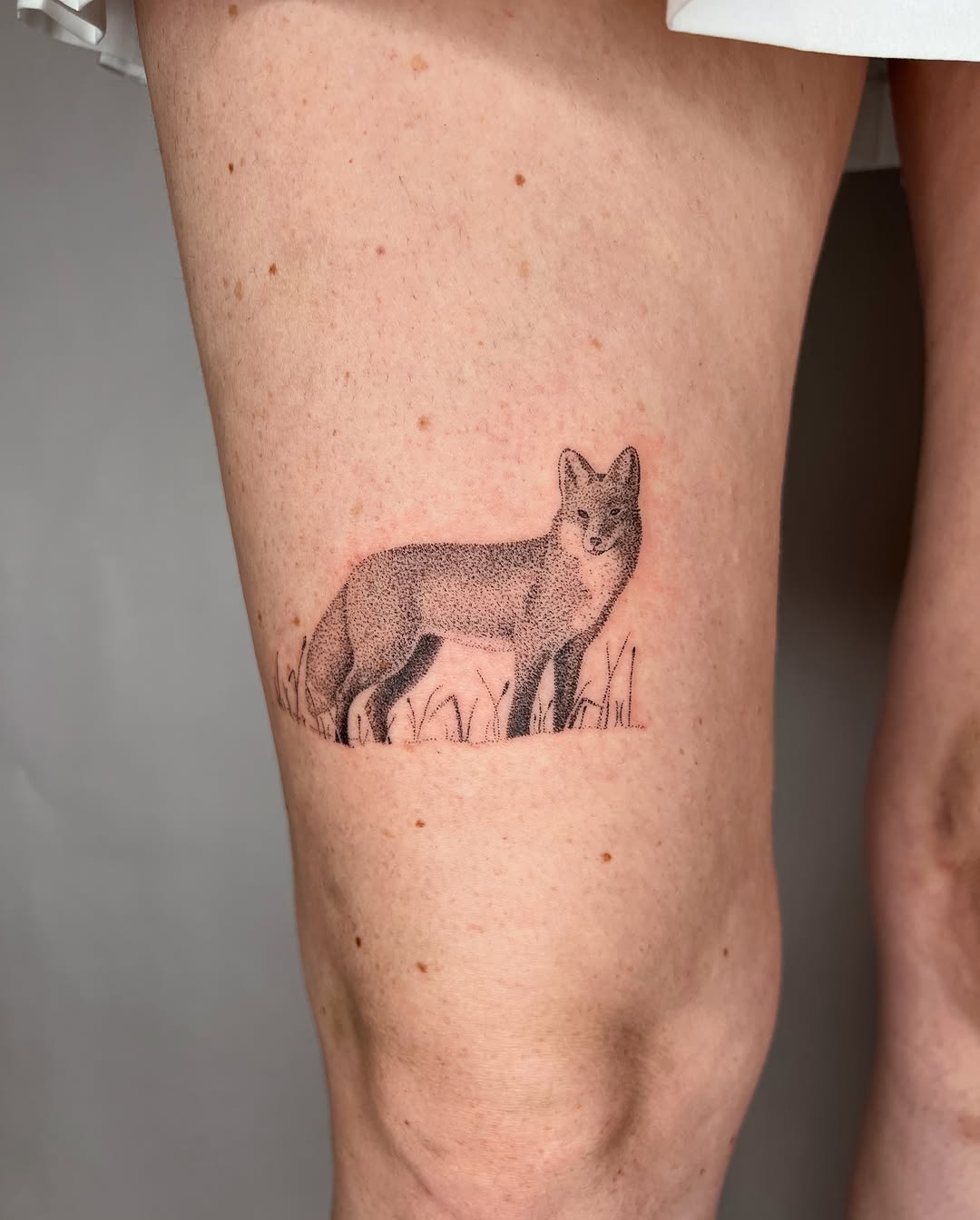 Tattoo by @thankyouforpoking — dotwork, realism