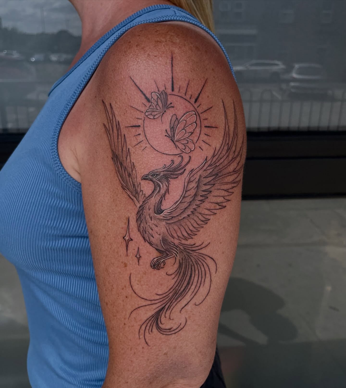 Tattoo by @doingadraw — black_and_grey