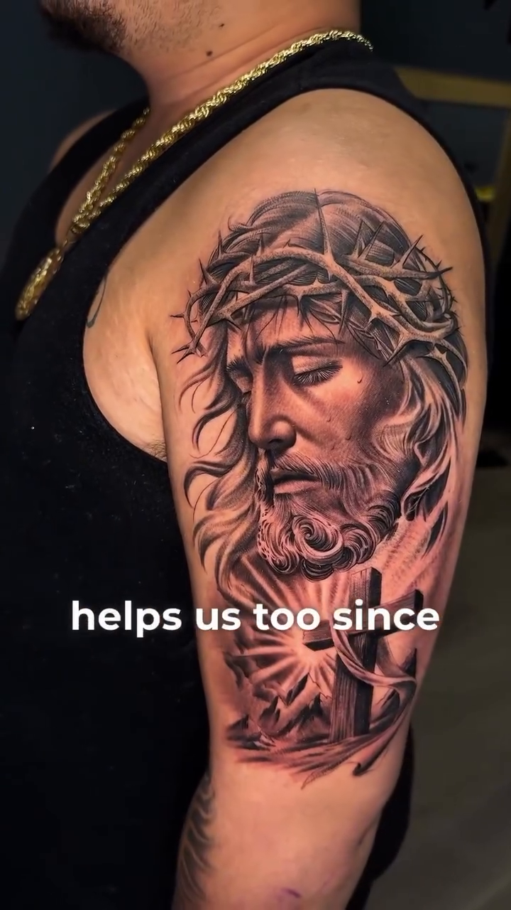 Tattoo by @robbie_ramos_tattoos β realism, black_and_grey