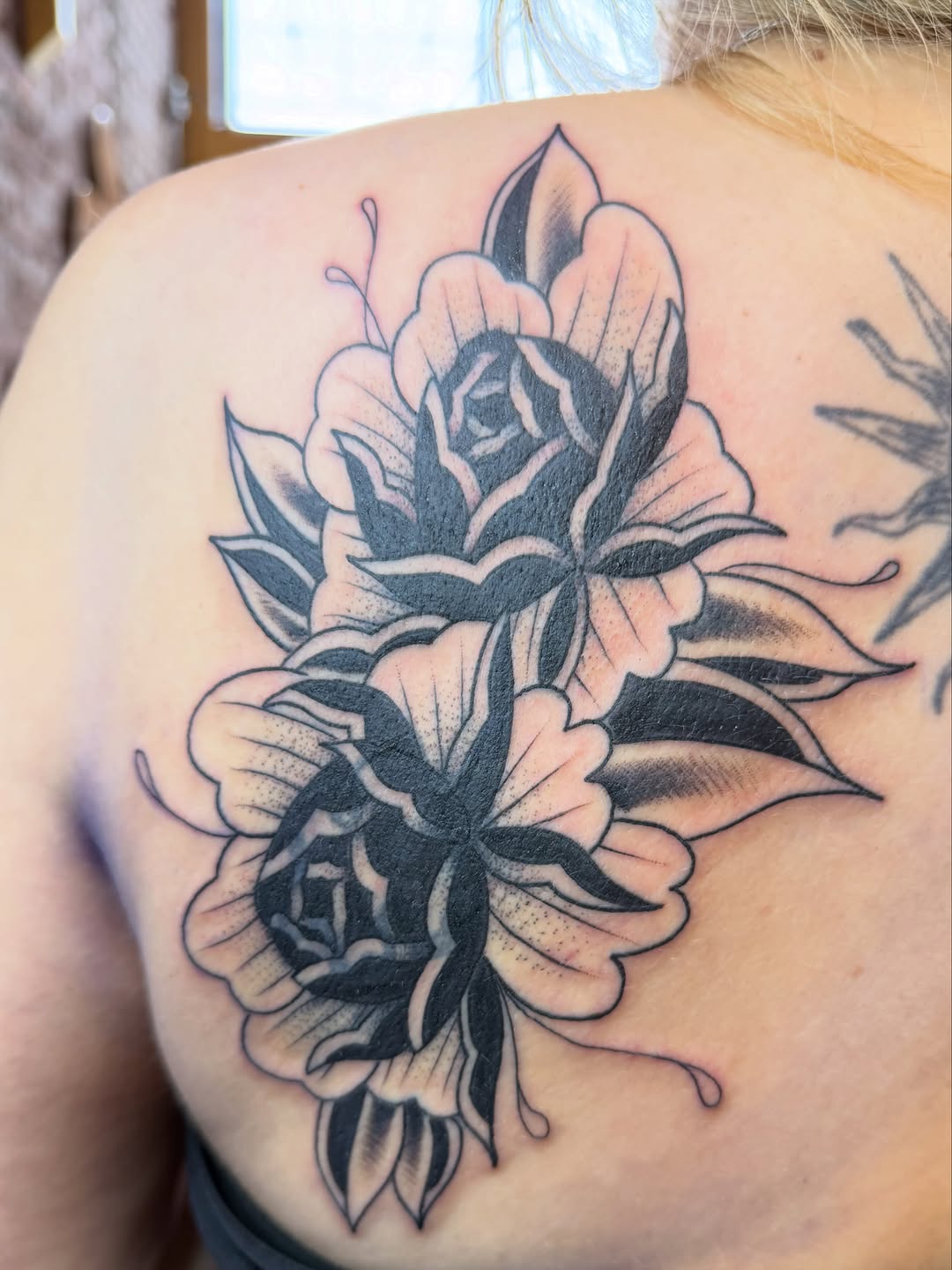 Tattoo by @evanvtattoos — american_traditional, black_and_grey
