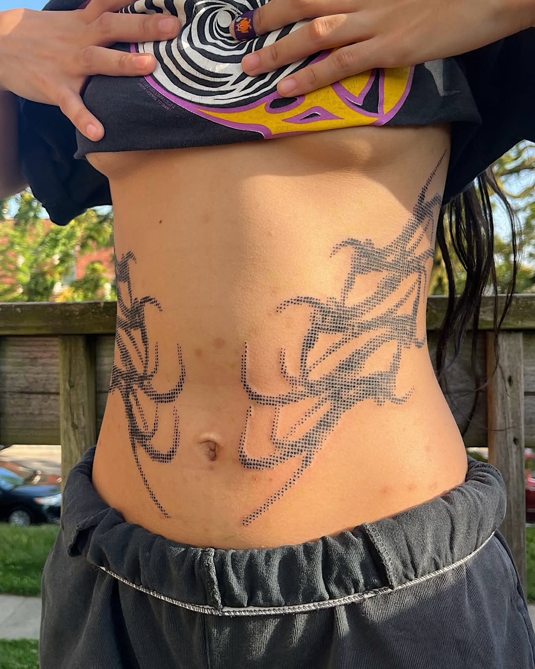 Tattoo by @sugarscab — dotwork, tribal