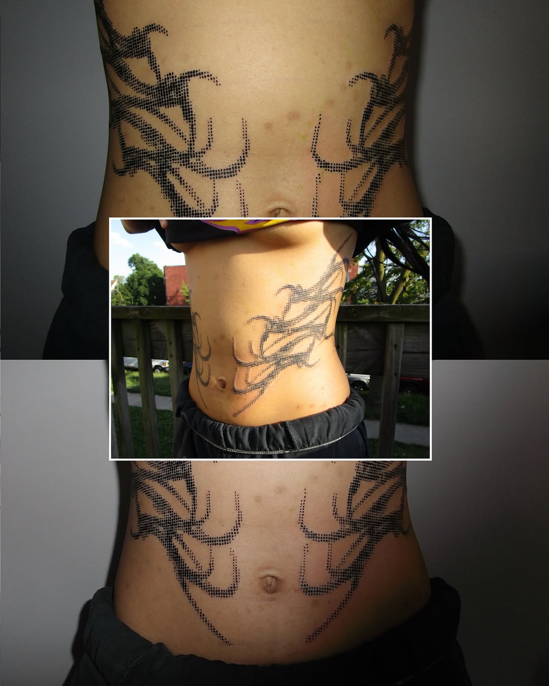 Tattoo by @sugarscab — dotwork, tribal