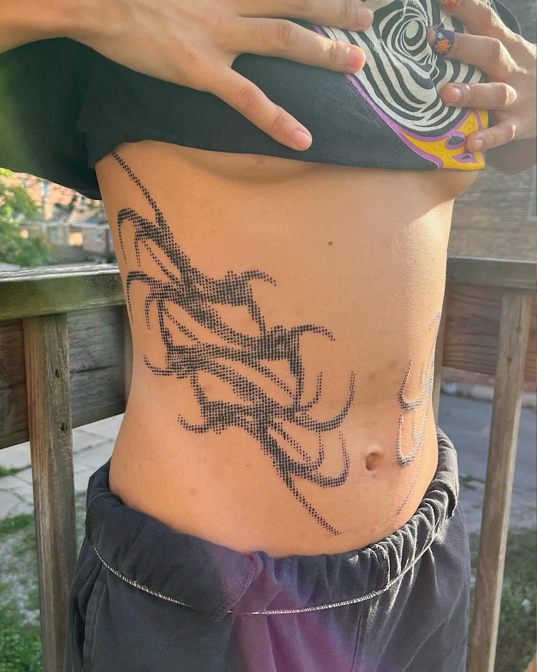 Tattoo by @sugarscab — dotwork, blackwork