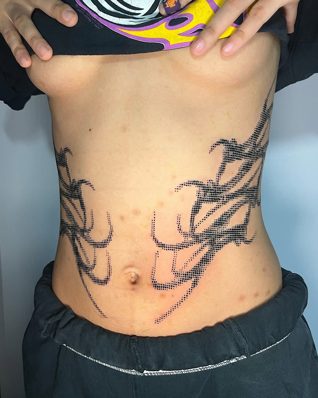 Tattoo by @sugarscab — dotwork, blackwork