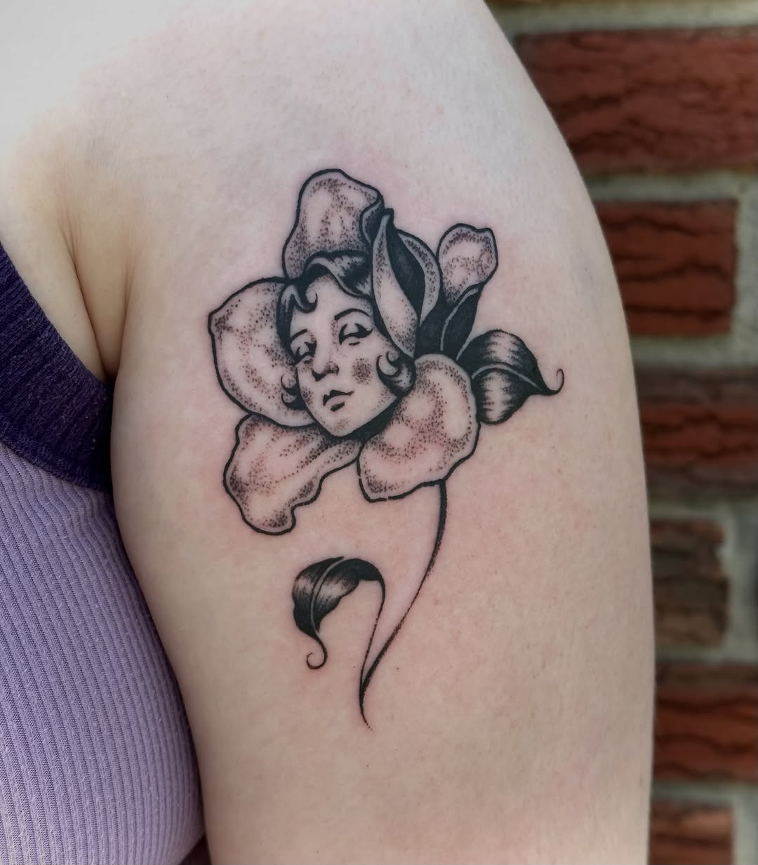 Tattoo by @bogwitchtattoos โ dotwork, black_and_grey