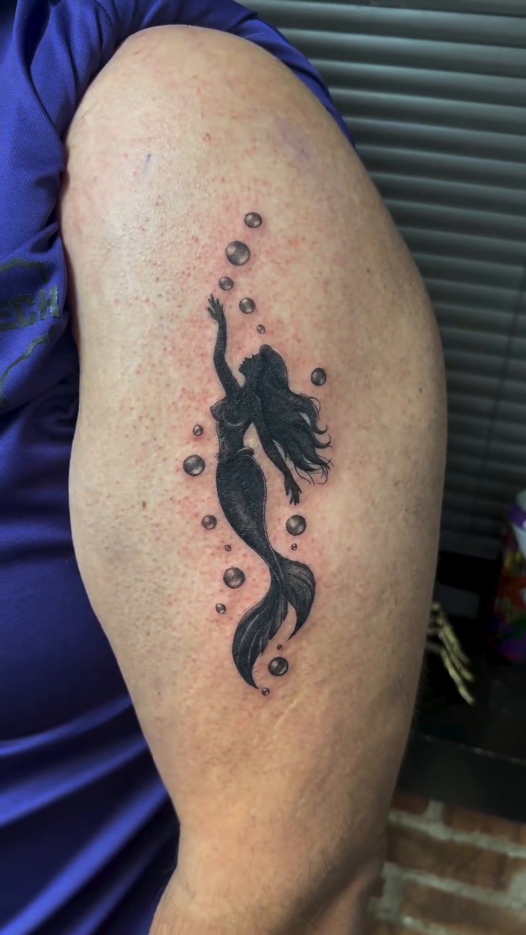 Tattoo by @royaltouchink — blackwork