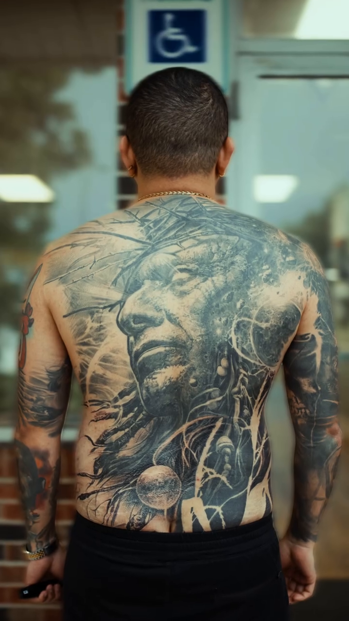 Tattoo by @robbylatos — realism, black_and_grey