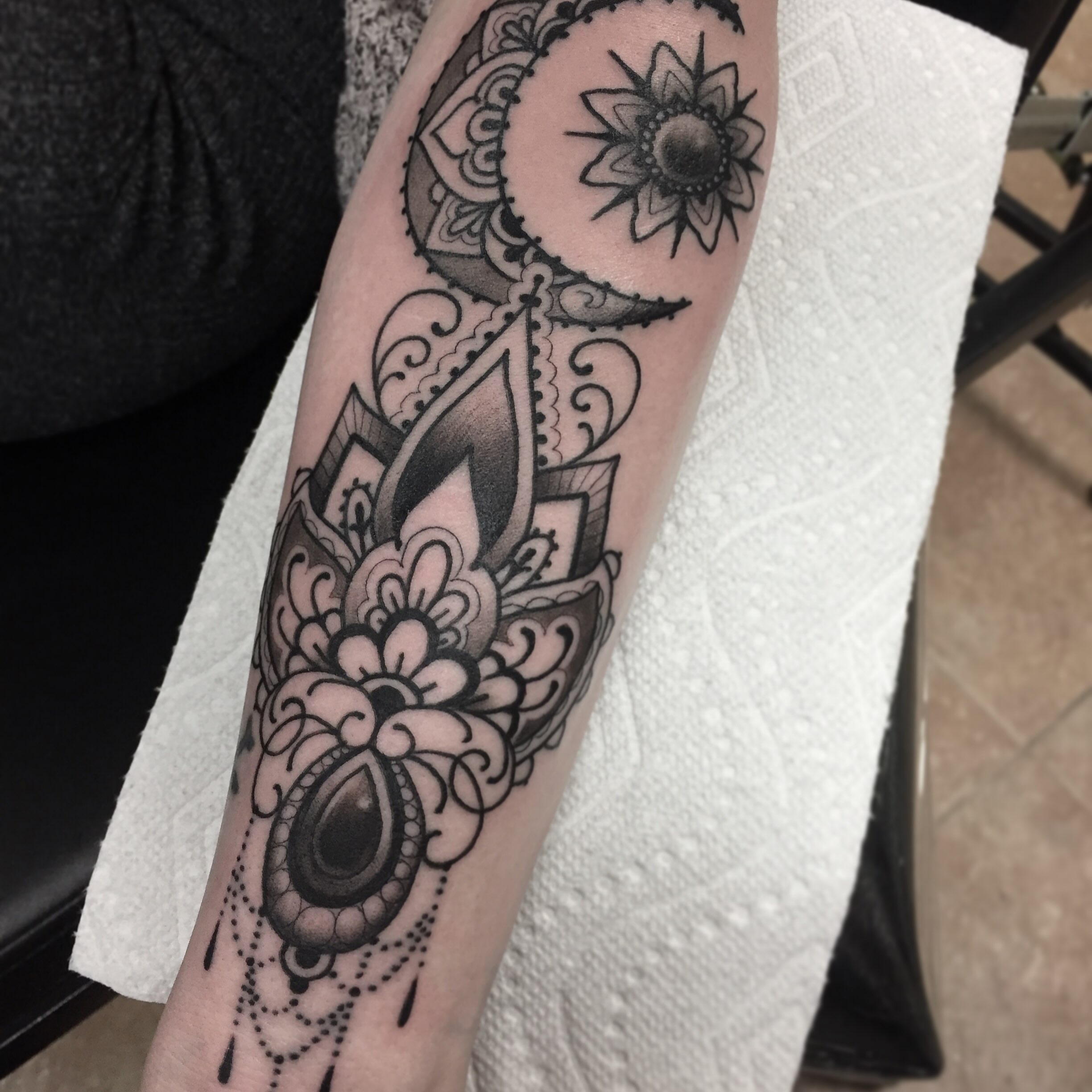Tattoo by @bystevemartin — black_and_grey, dotwork
