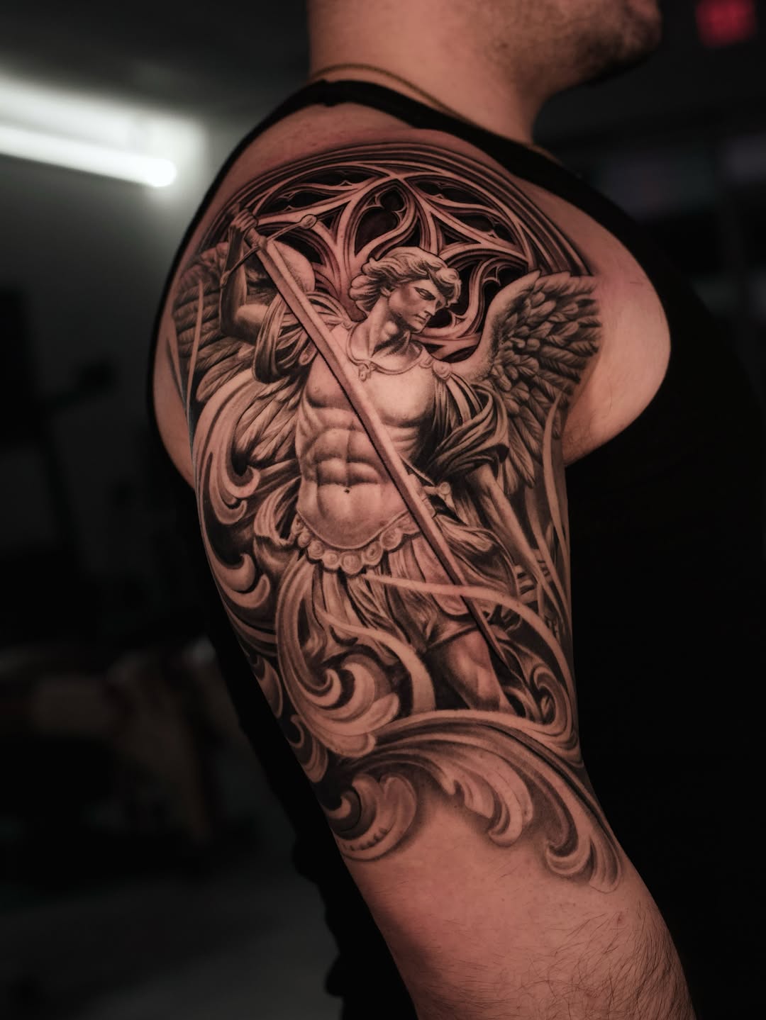 Tattoo by @reyolivarestattoos — realism, black_and_grey