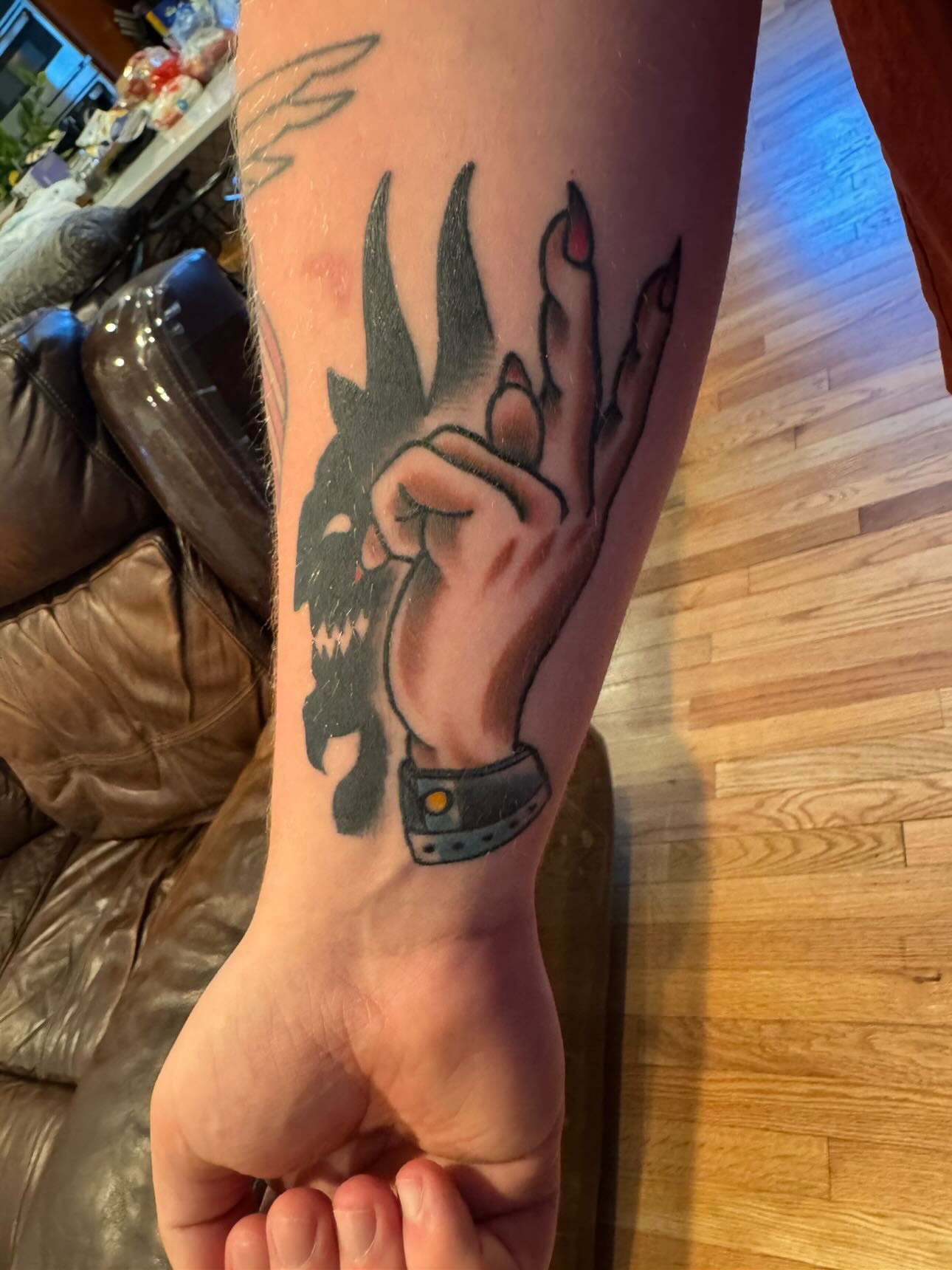 Tattoo by @fizzy_jizzles_wtc — black_and_grey