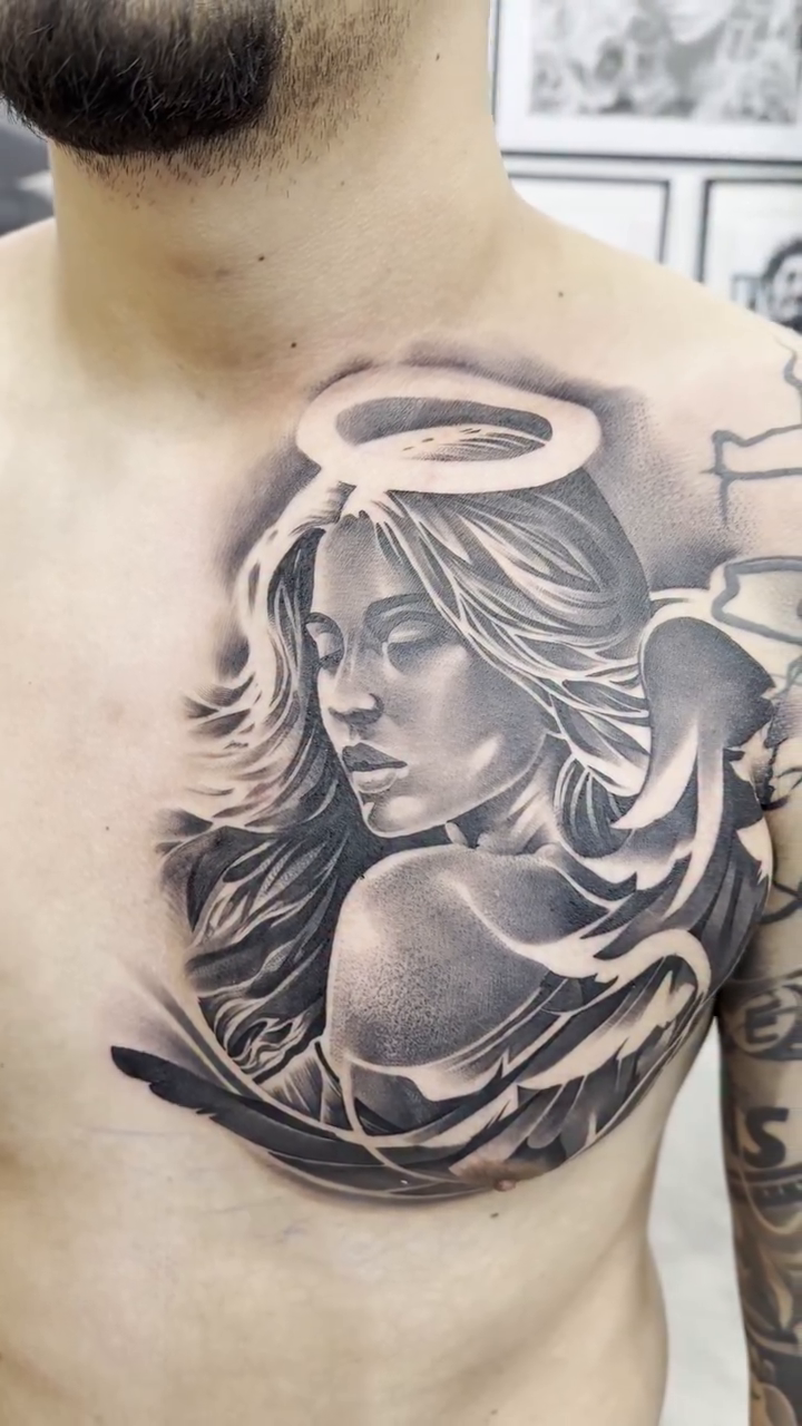 Tattoo by @bigtoons21 — realism, black_and_grey