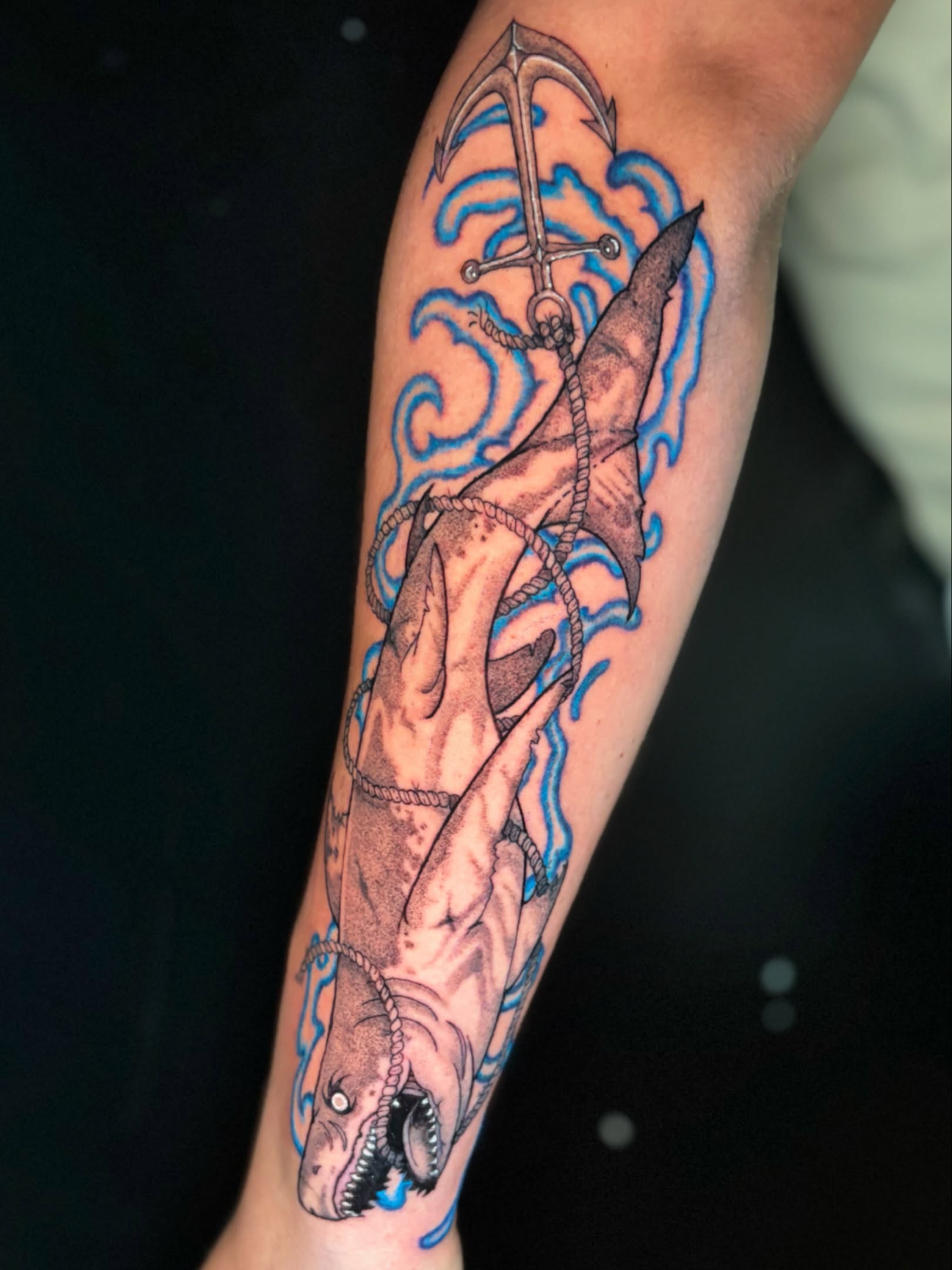 Tattoo by @chicom4l — american_traditional, realism