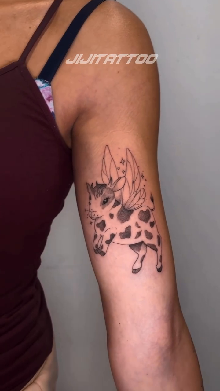 Tattoo by @jijitattoo — fine_line, black_and_grey