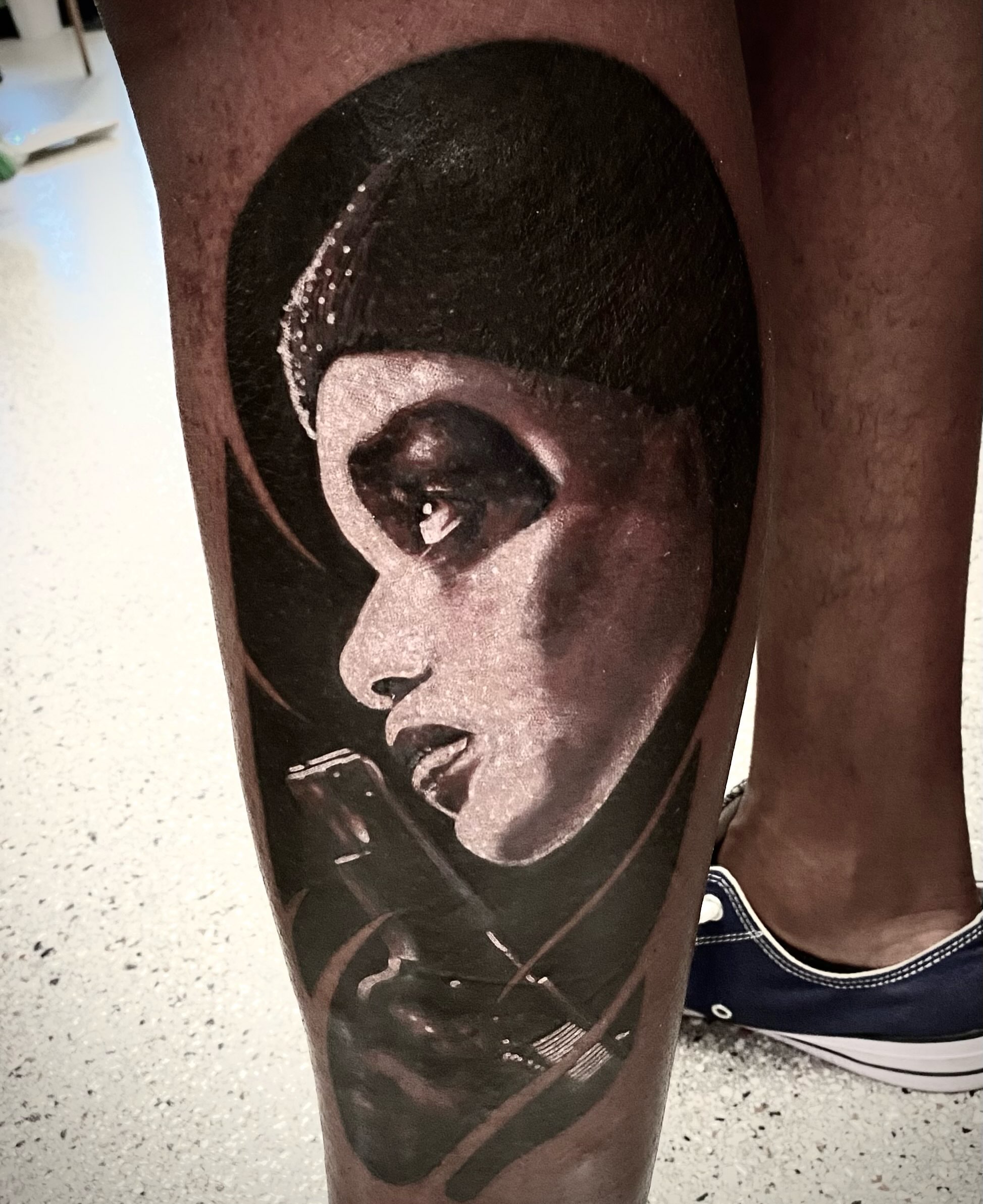 Tattoo by @grumpyoldmantattoos — realism, dark_realism