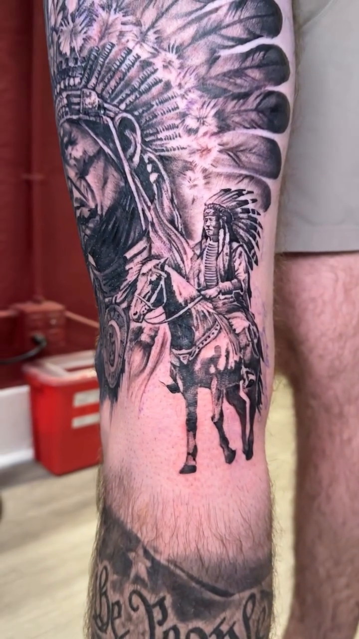 Surrealism tattoo on the forearm by Thomas Vette, Roseville, California