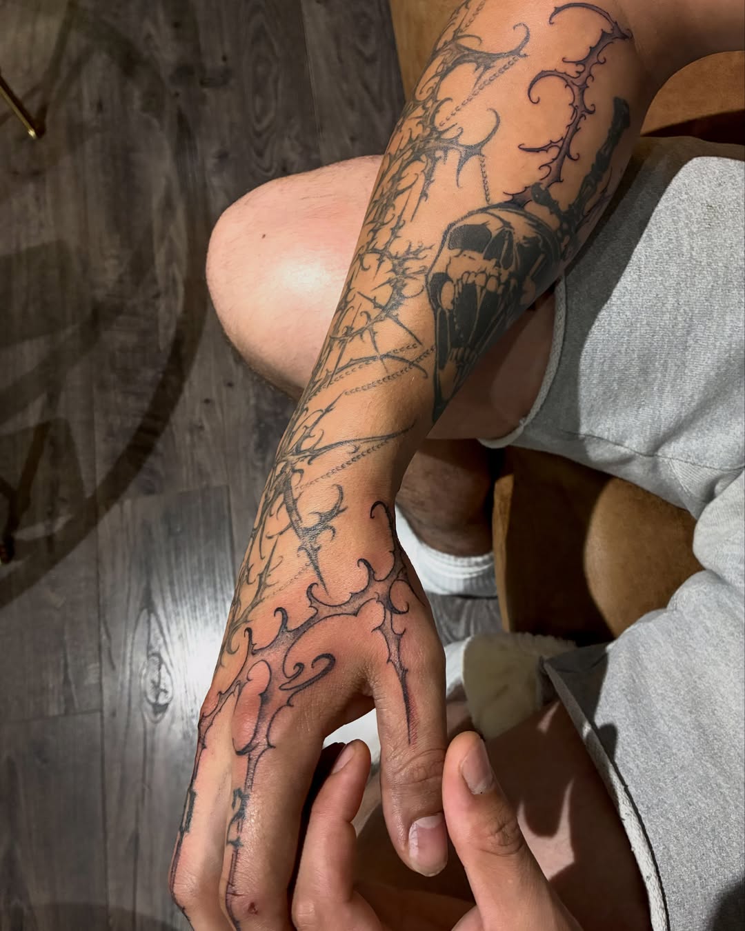Tattoo by @smashyourboyy — black_and_grey