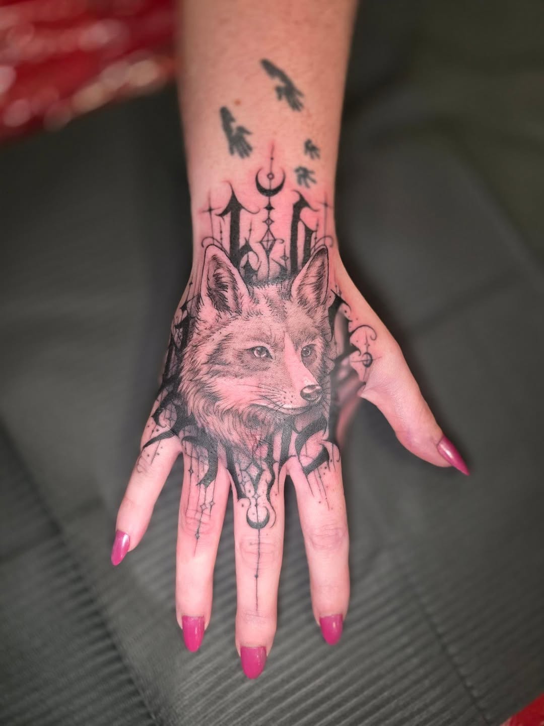 Tattoo by @noposfucktattoos — black_and_grey, realism