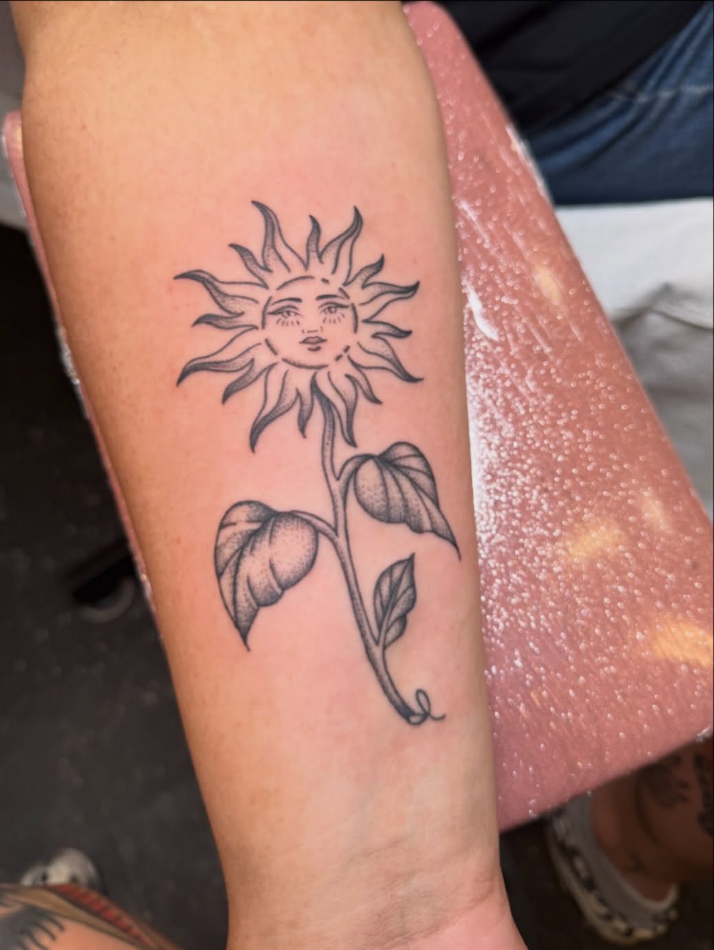 Tattoo by @tattoos_by_erika — fine_line, black_and_grey