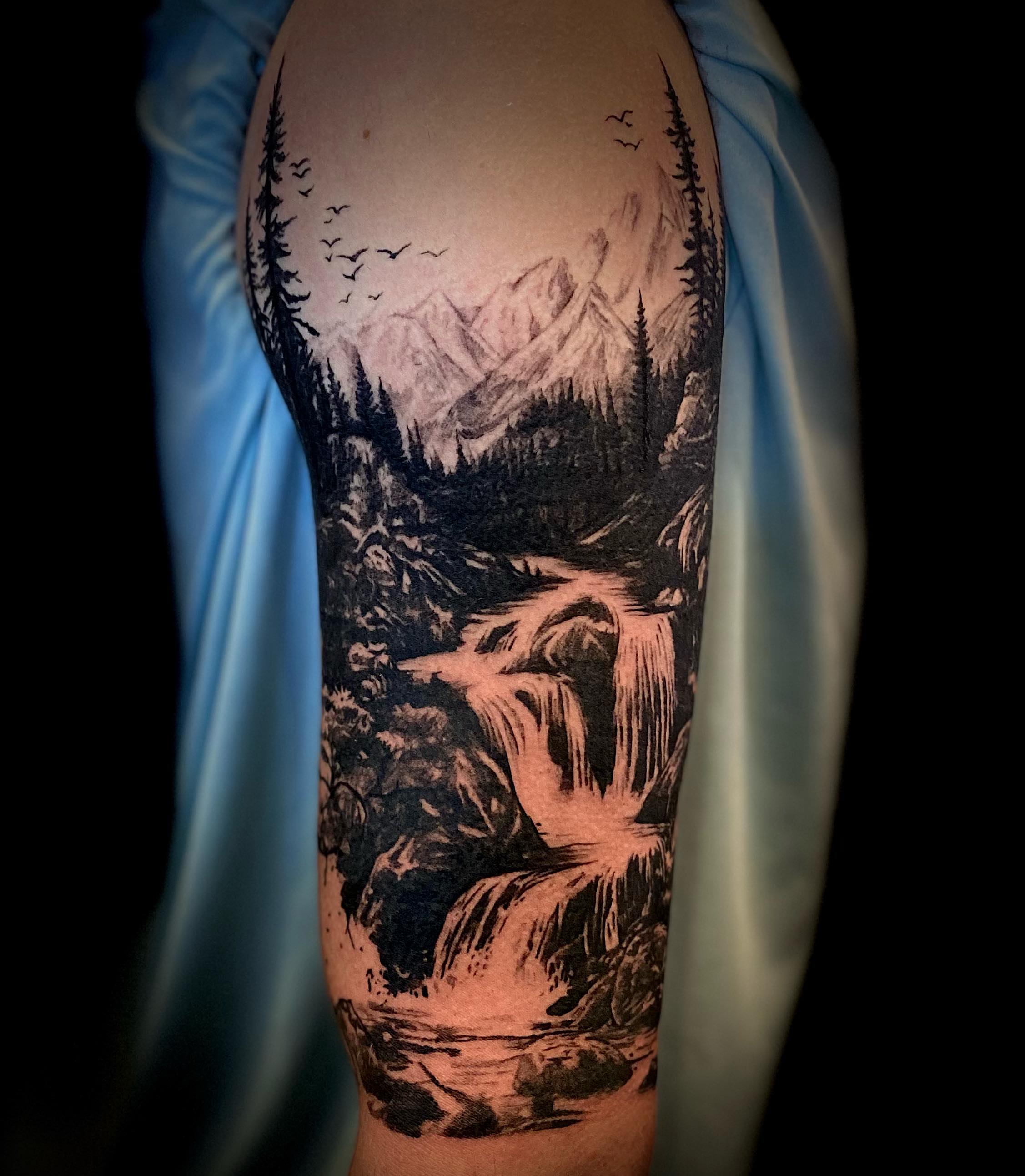 Tattoo by @tattooartist_rileyalexander — realism, black_and_grey
