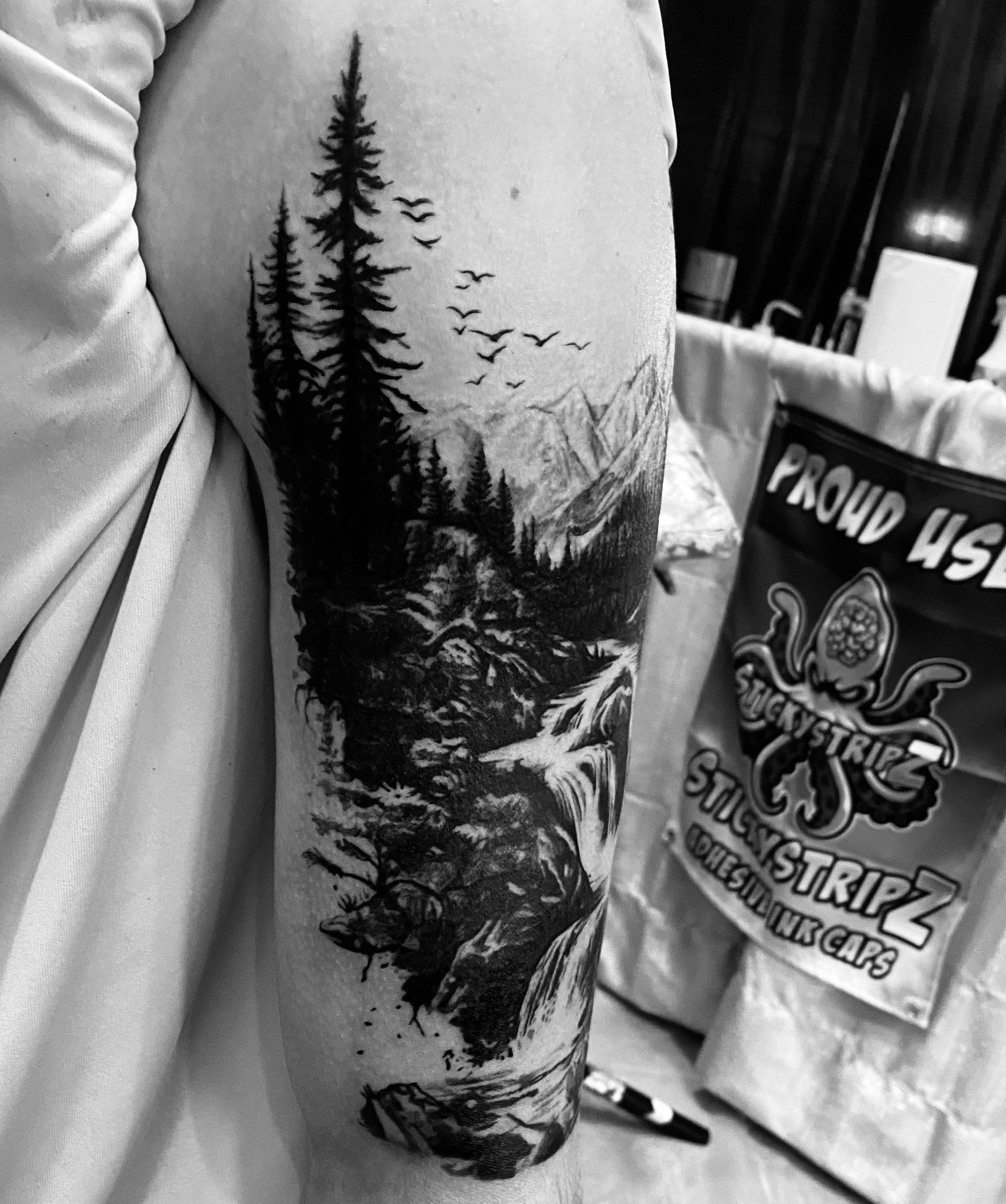 Tattoo by @tattooartist_rileyalexander — black_and_grey, realism