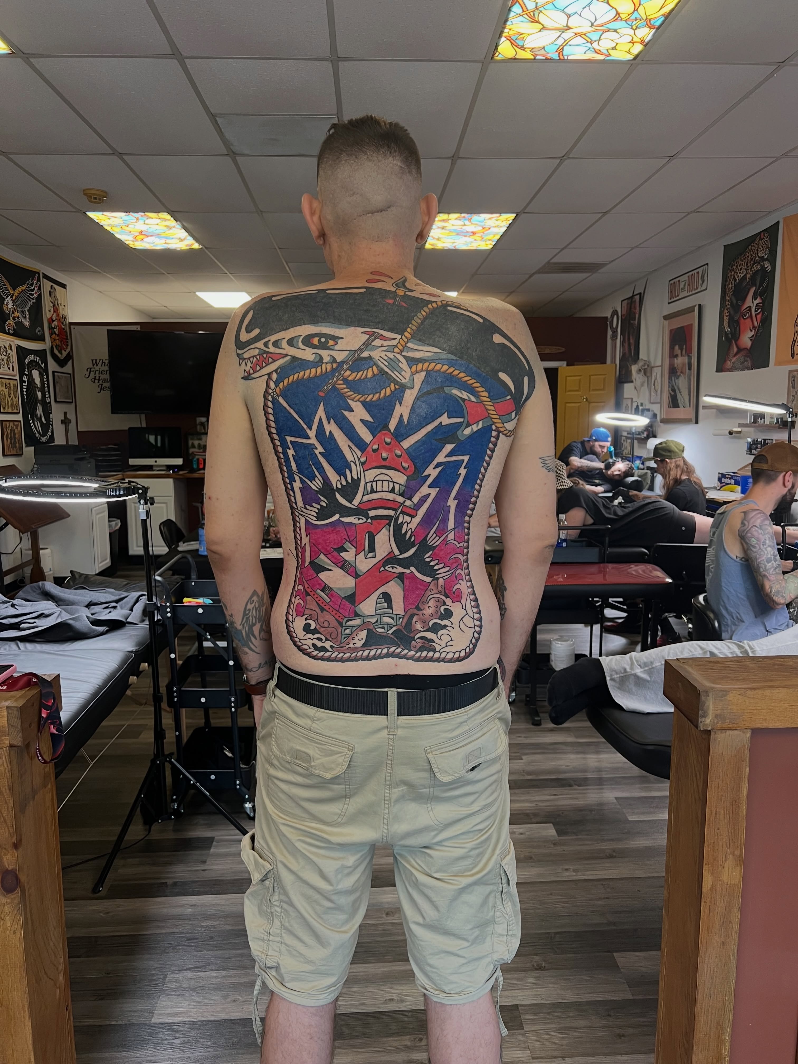 Tattoo by @duraotattoos — american_traditional, dotwork