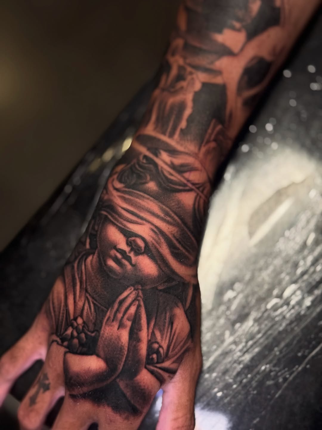 Tattoo by @smokestatts21 — realism, black_and_grey