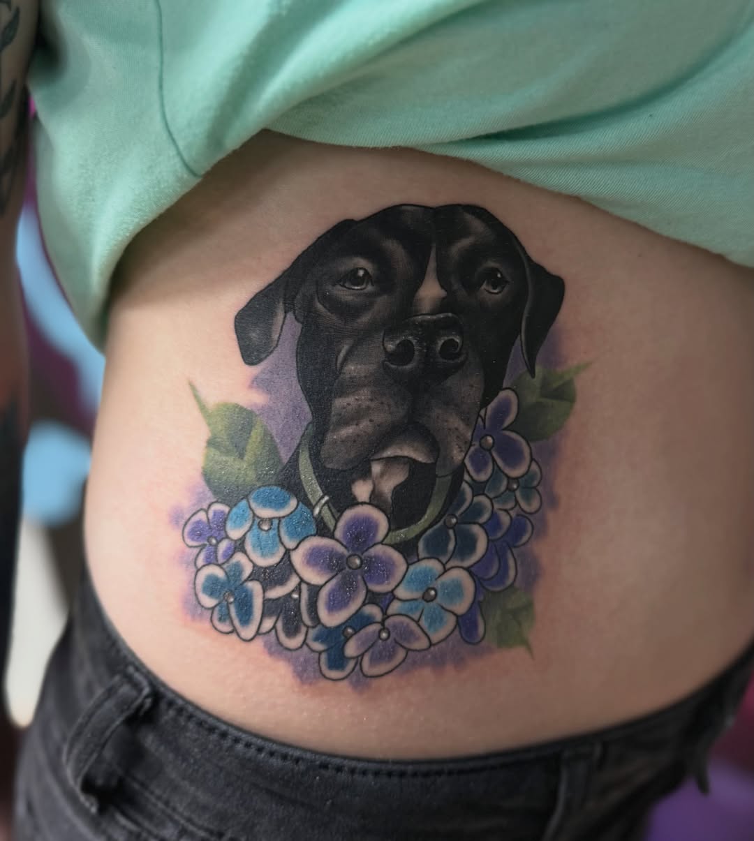 Tattoo by @rprebleart_tattoo — realism, dotwork