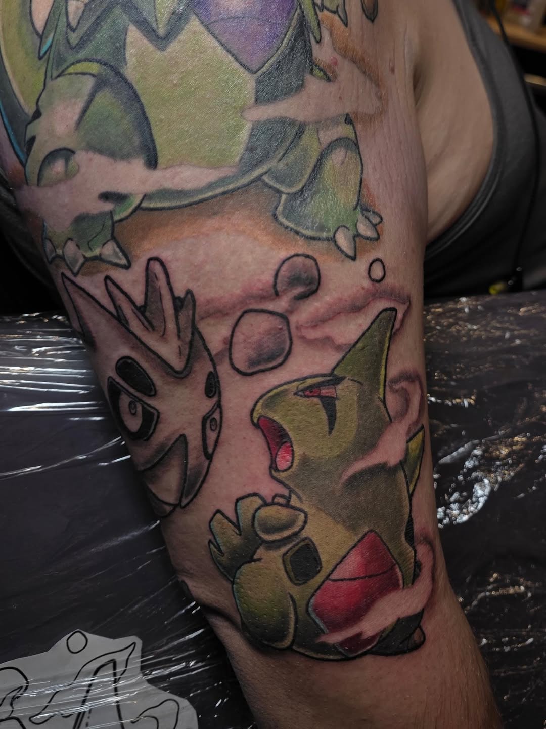 Tattoo by @embermoontattoos — new_school, anime