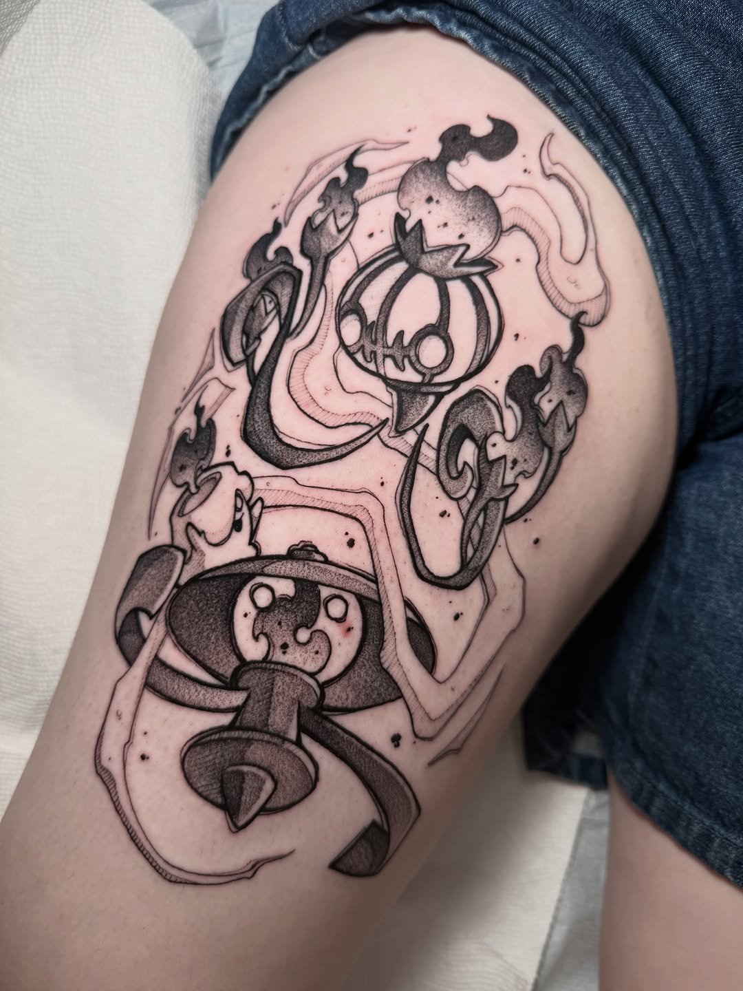 Tattoo by @inkbygabe — black_and_grey, illustrative