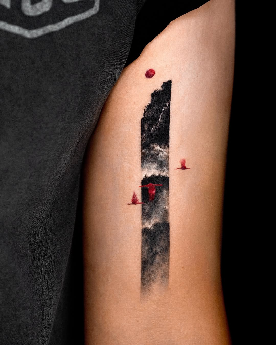 Watercolor tattoo on the forearm by Rizn
