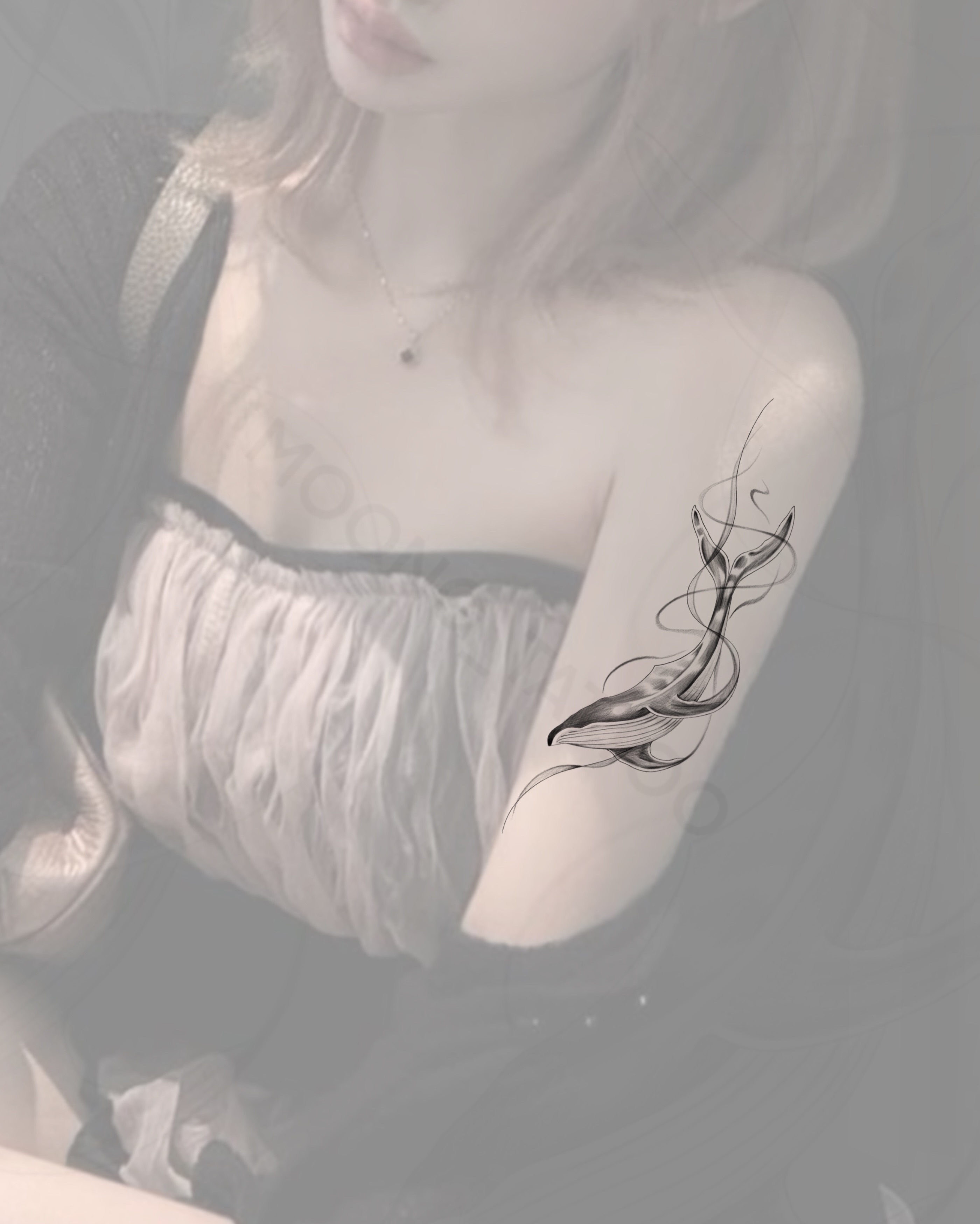 Tattoo by @moong_tattoo — black_and_grey