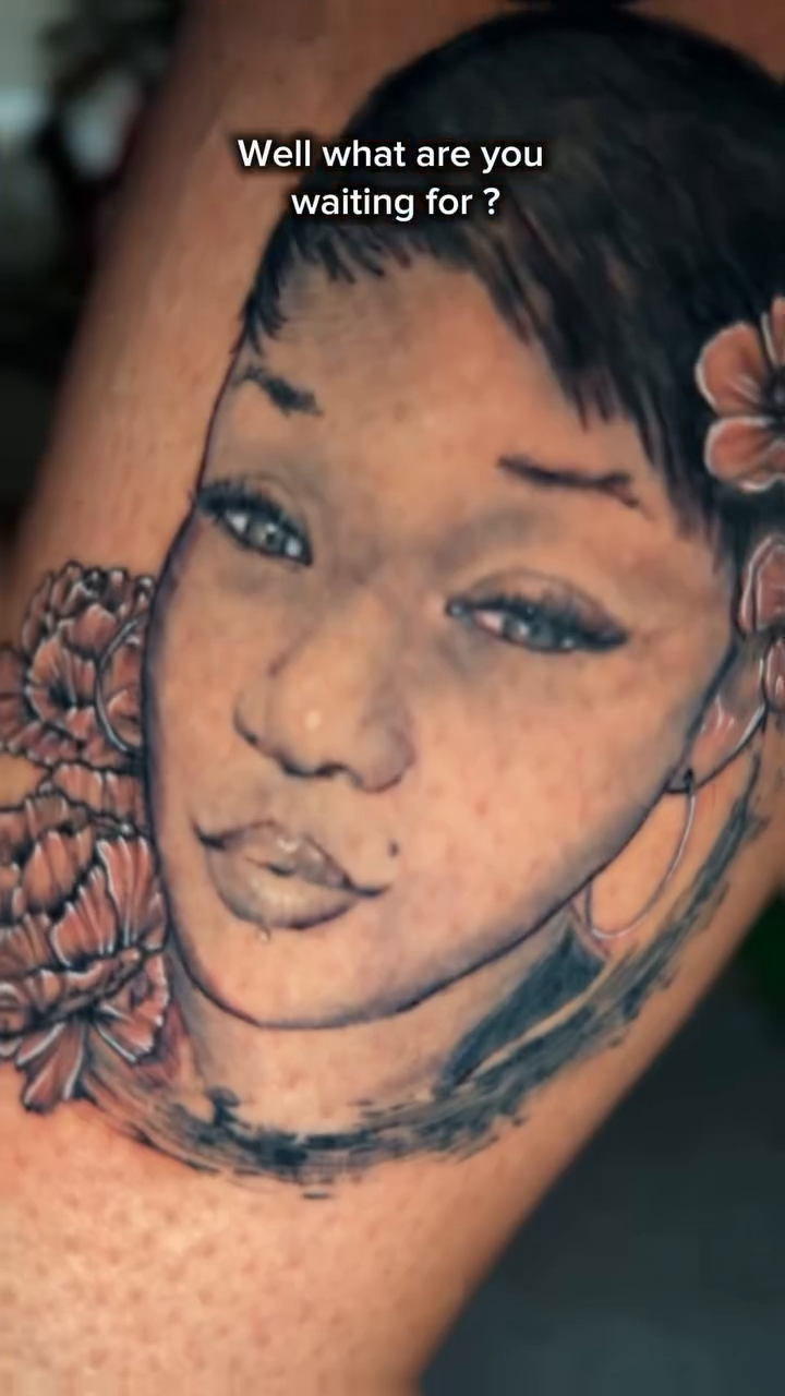 Tattoo by @porshamonie — realism, black_and_grey