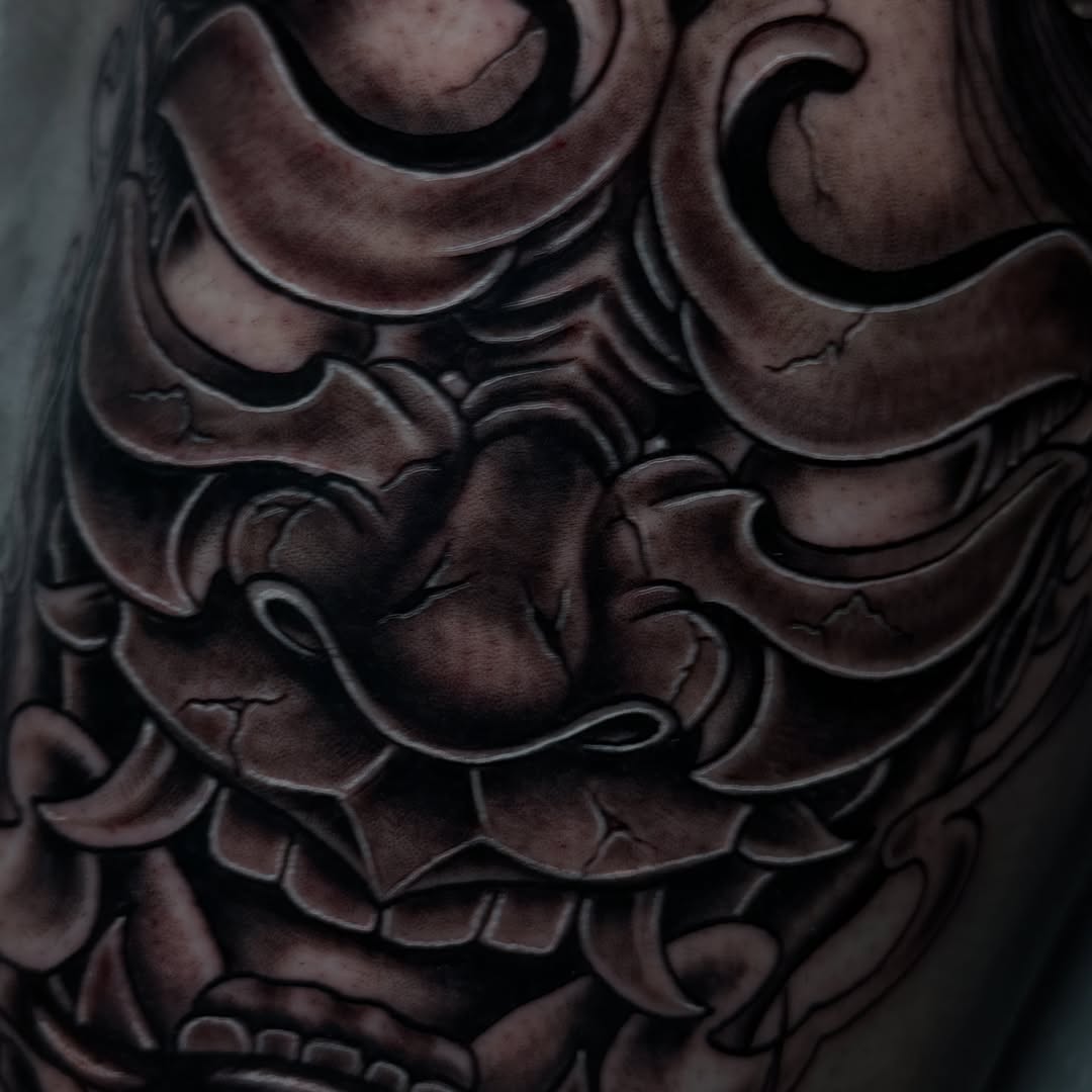 Tattoo by @rotten_randi_tattoo — black_and_grey